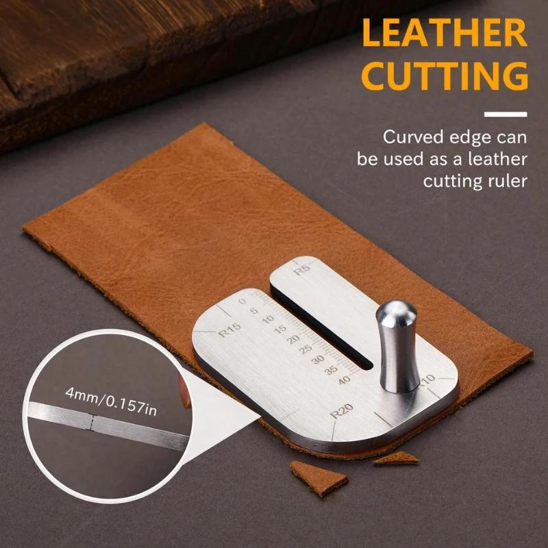 Leatherwork Repairs - แผ่นรองช่วยเย็บหนังพร้อมที่ดึงเข็ม สำหรับงานซ่อมกระเป๋าและเข็มขัดทำมืออย่างแม่นยำ