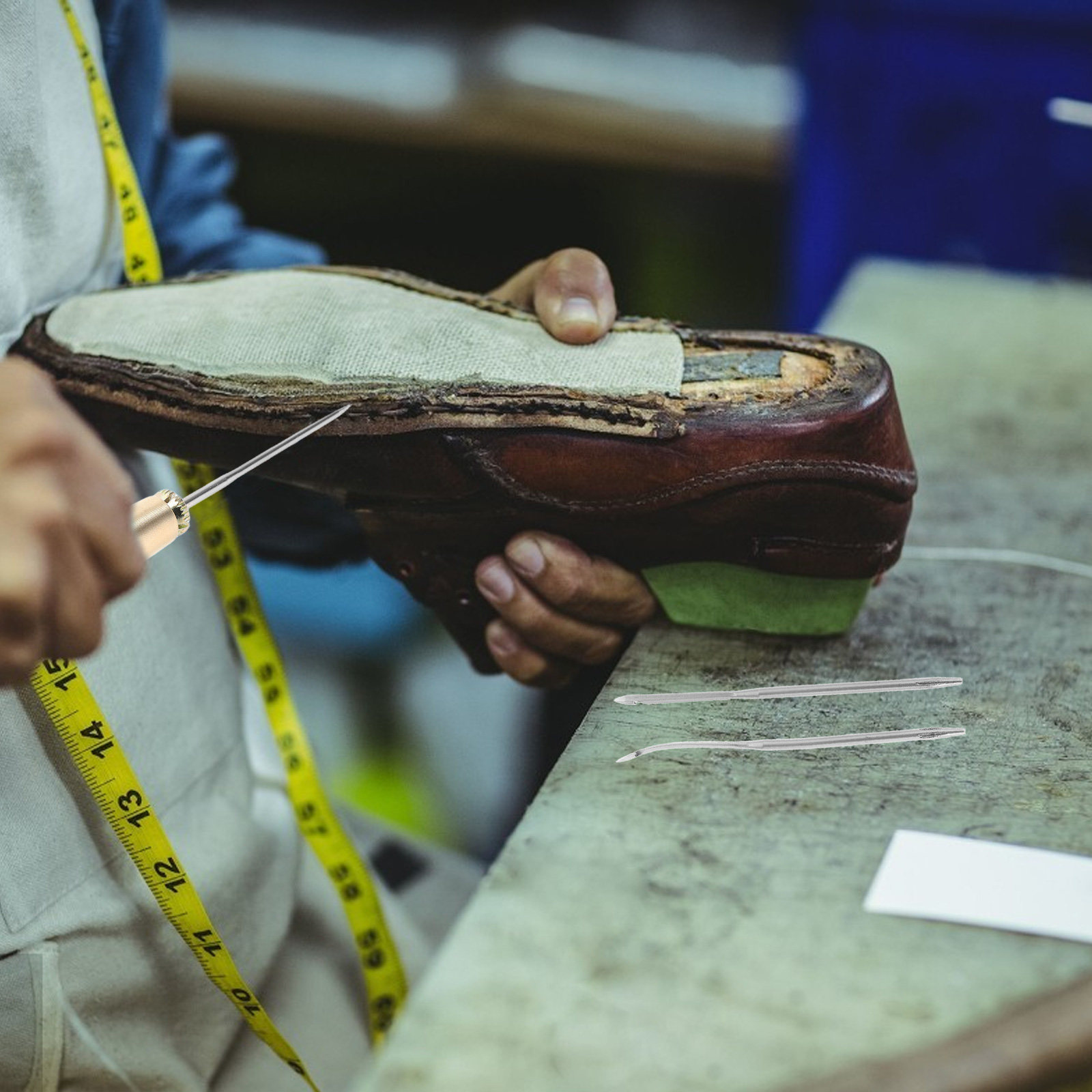 Leatherwork Repairs - ชุดเครื่องมือเจาะหนัง 1 ชุด สำหรับซ่อมรองเท้า เครื่องมือซ่อมหนัง DIY