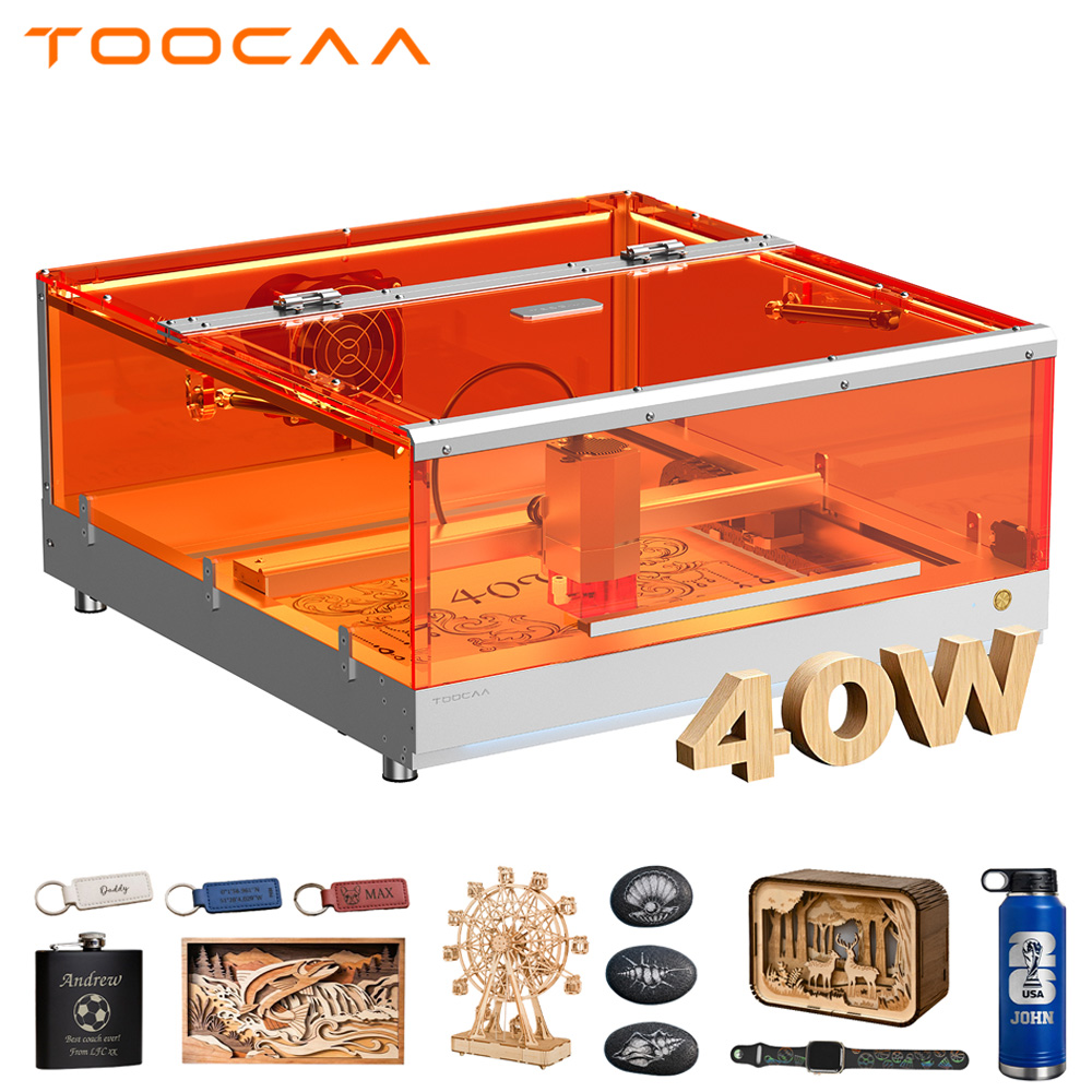 Leatherwork Classes - เครื่องแกะสลักและตัดด้วยเลเซอร์แบบตั้งโต๊ะ TOOCAA L2 40W AI พร้อมระบบป้องกันความปลอดภัยระดับ