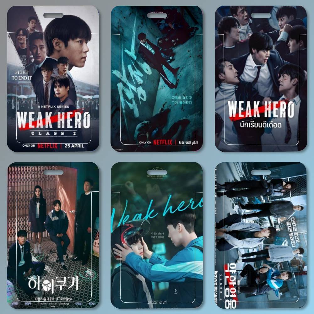 Leatherwork Classes - ซองใส่บัตรพร้อมสายคล้องคอ ลายซีรีส์เกาหลี Weak Hero สำหรับผู้หญิง ผู้ชาย