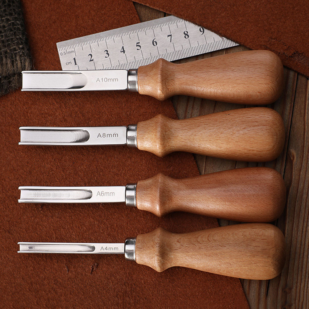 Leather Edge Beveler - เครื่องมือตัดหนังแบบใหม่เอี่ยมยังไม่ได้เปิดกล่อง สำหรับงานฝีมือ ตัดขอบ ขนาด 10 มม.