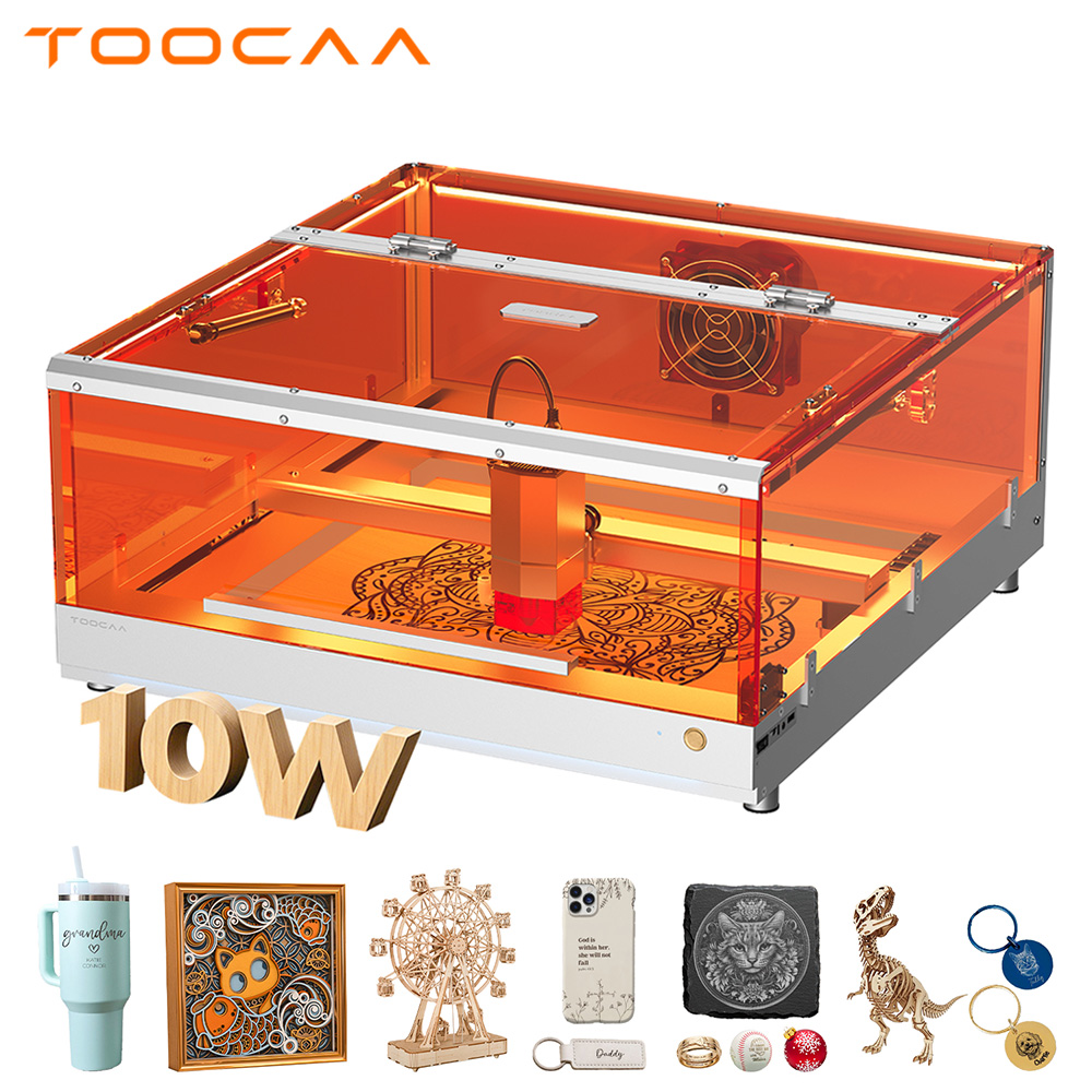 Leatherwork Classes - เครื่องแกะสลักเลเซอร์ตั้งโต๊ะ TOOCAA L2 10W AI แบบปิดมิดชิด