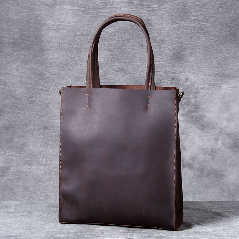 Vintage ของแท้หนังผู้ชาย Tote  - Leather Work Laptop Bag บทวิจารณ์และราคา