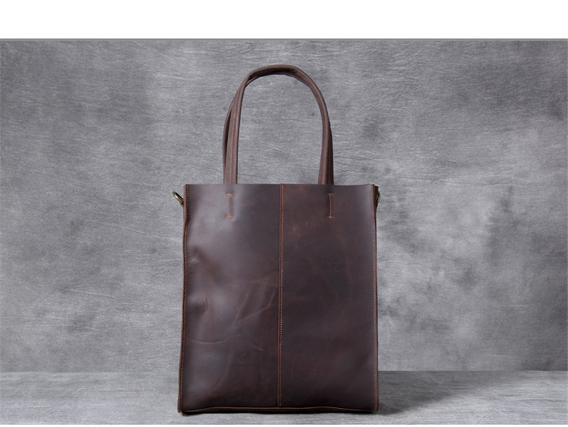 Vintage ของแท้หนังผู้ชาย Tote  - Leather Work Laptop Bag บทวิจารณ์และราคา
