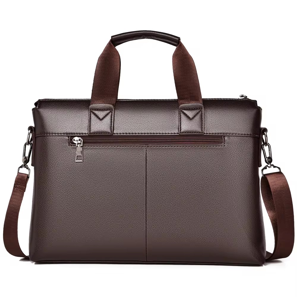 2026 ใหม่กระเป๋าเอกสารผู้ชายคุ - Leather Work Laptop Bag บทวิจารณ์และราคา