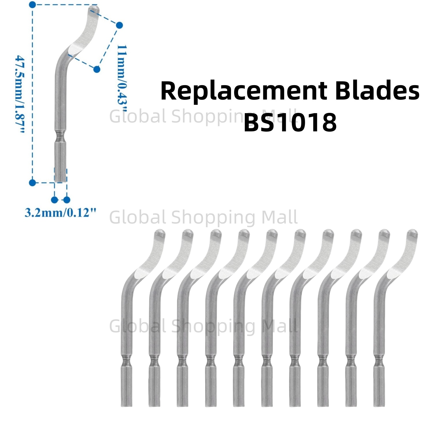 10PCS ใบมีดขัด BS1010 BS1018 B - Swivel Knife Tool บทวิจารณ์และราคา