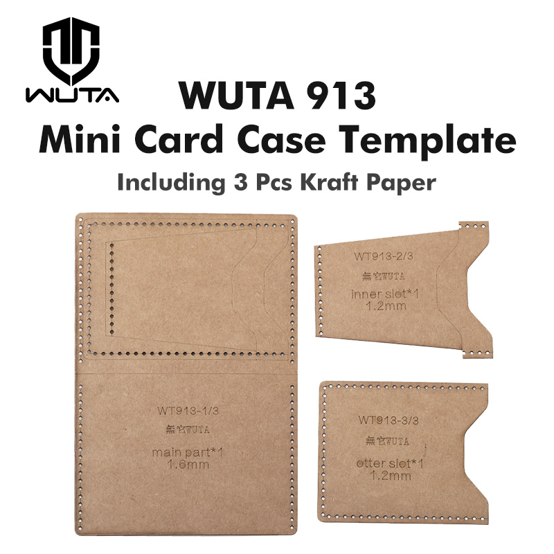 WUTA 913 Mini Card Case Kraft  - Leatherwork Accessories บทวิจารณ์และราคา