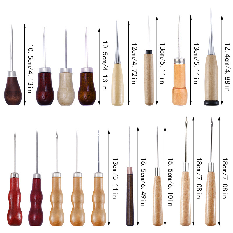 หนัง Awl ไม้ Handle Awls เย็บ  - Leatherwork Repairs บทวิจารณ์และราคา