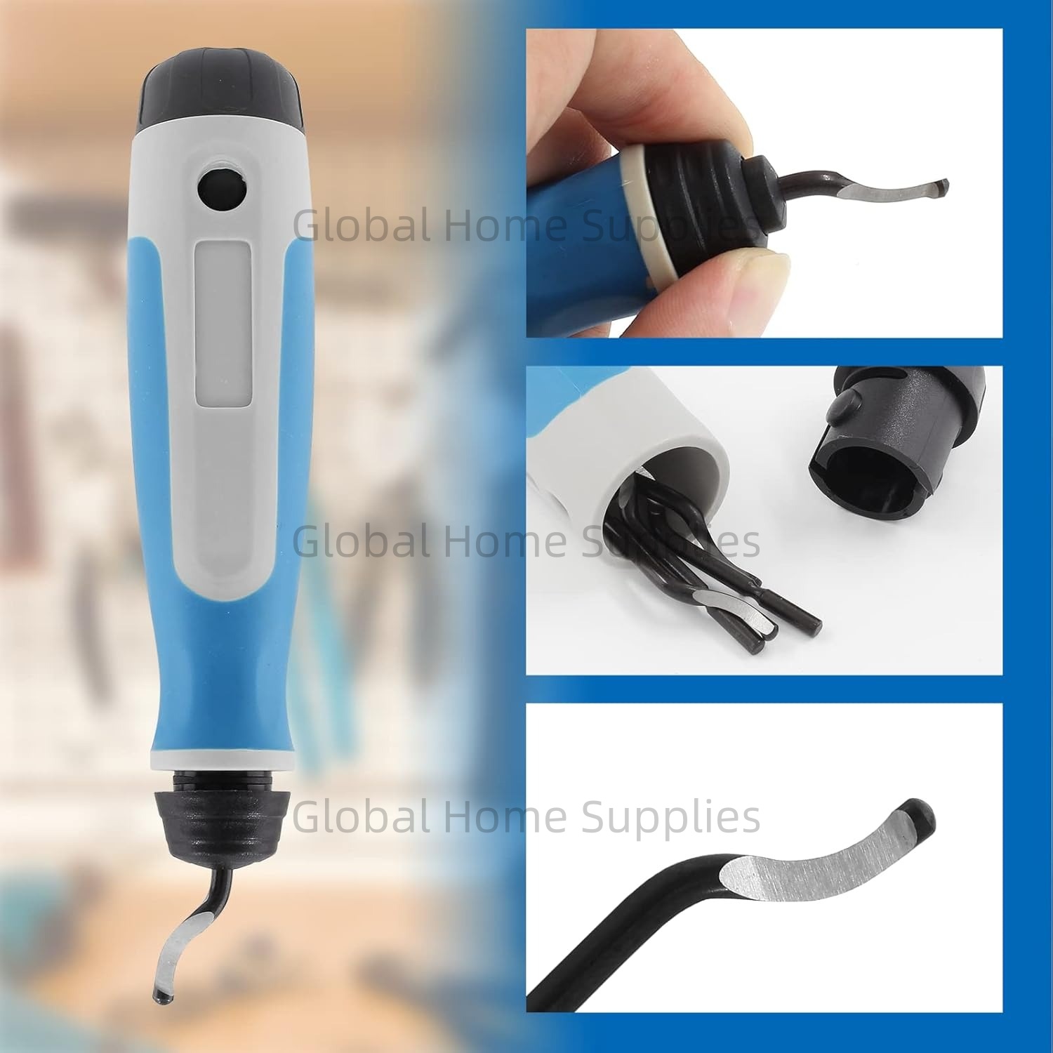 มือขัดชุดเครื่องมือ 4PCS 360 อ - Swivel Knife Tool บทวิจารณ์และราคา
