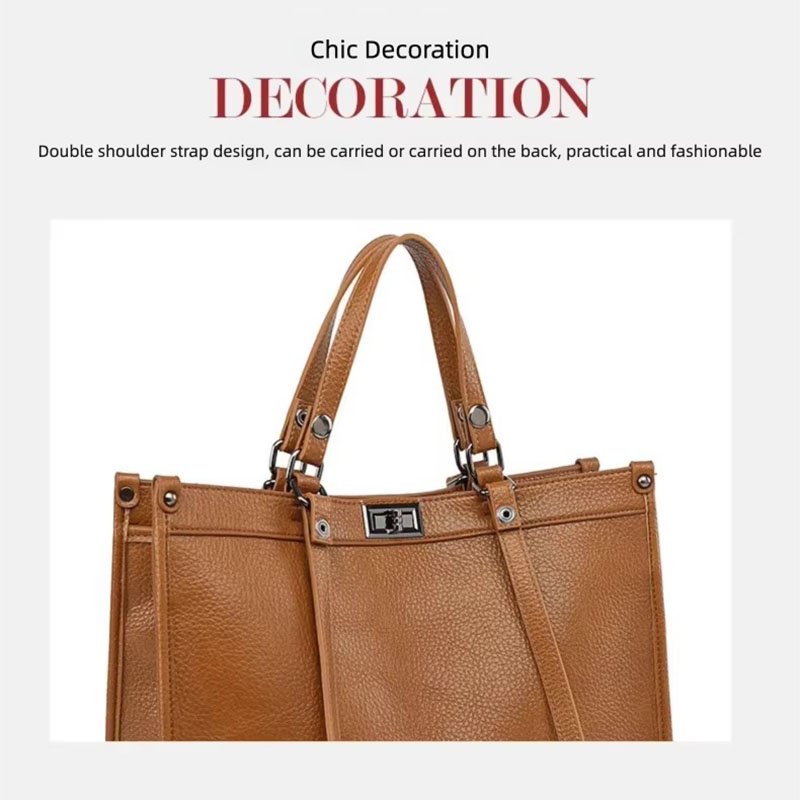 กระเป๋าถือผู้หญิงขนาดใหญ่ หนัง - Leather Work Handbag บทวิจารณ์และราคา