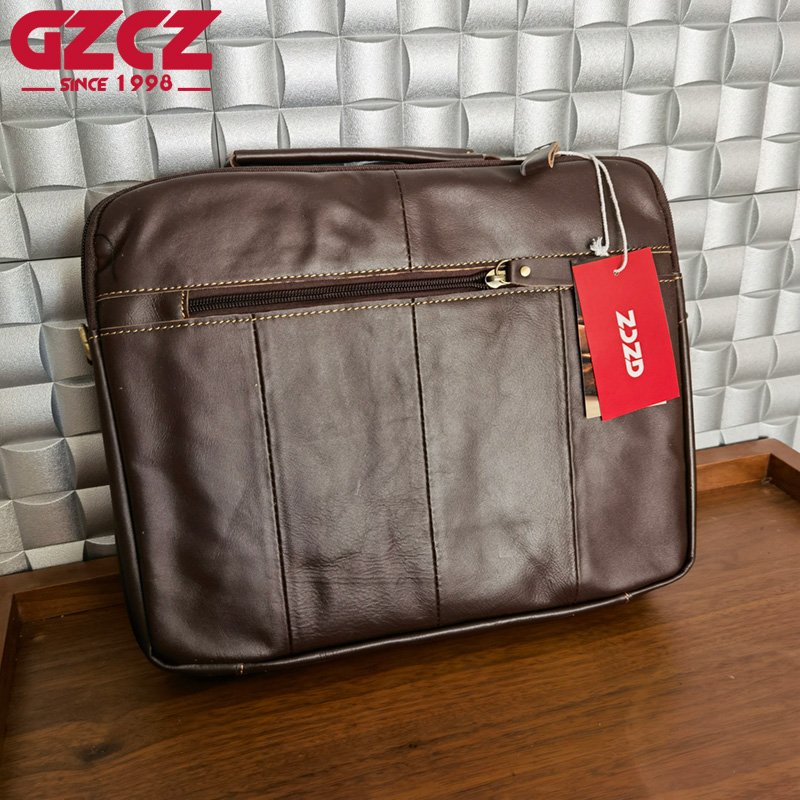 GZCZ กระเป๋าถือผู้ชาย กระเป๋าค - Leather Work Handbag บทวิจารณ์และราคา
