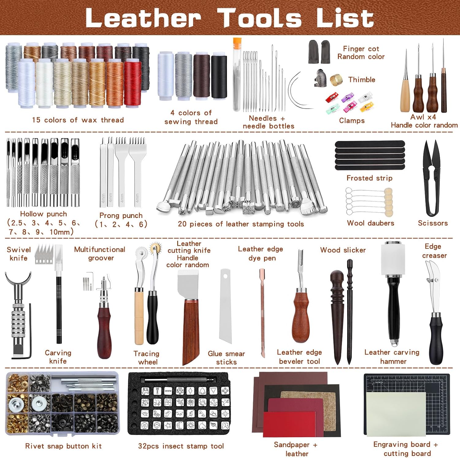 ชุดเครื่องมือหนัง ชุดอุปกรณ์งา - Leather Work บทวิจารณ์และราคา