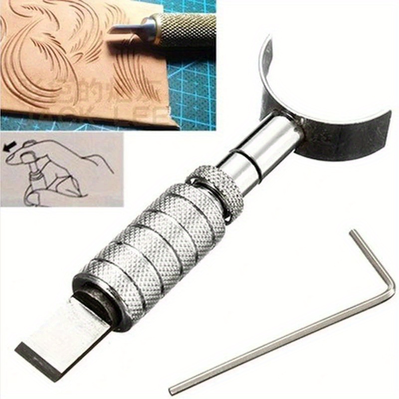 1PC สแตนเลสสตีลหนังแกะสลักเครื - Swivel Knife Tool บทวิจารณ์และราคา