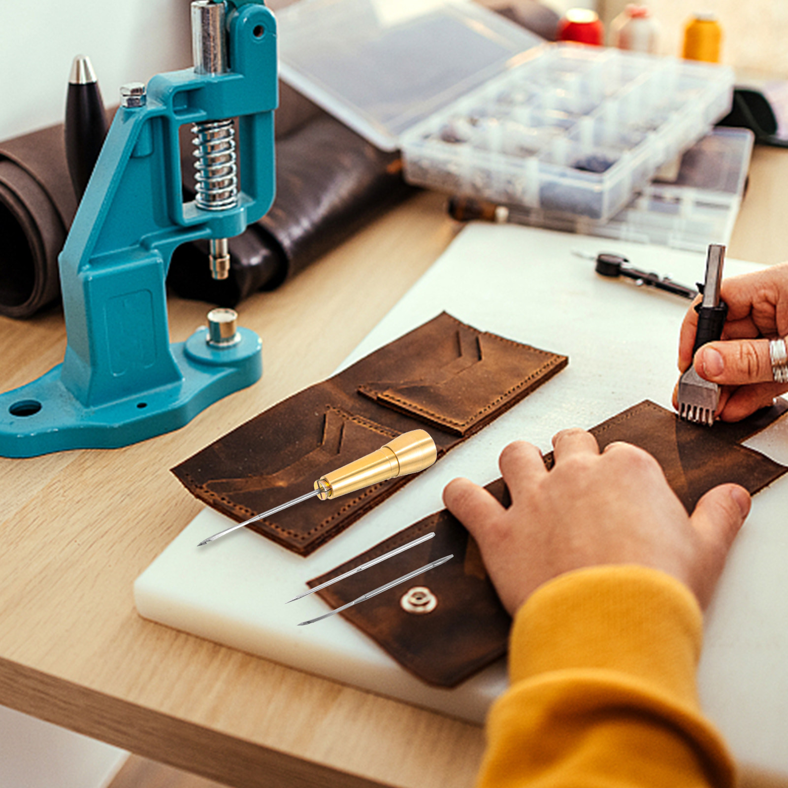 ชุดเครื่องมือเย็บหนังแบบหนักสำ - Leatherwork Repairs บทวิจารณ์และราคา