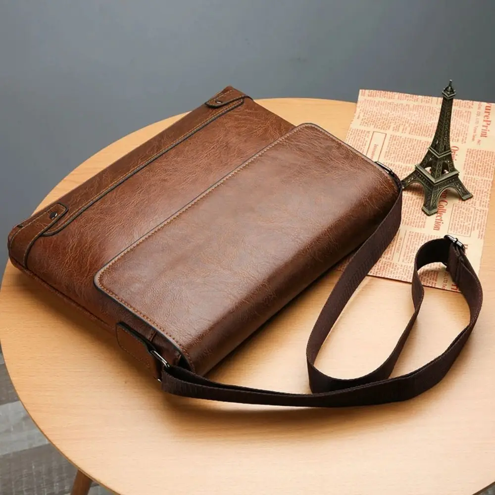 กระเป๋าเอกสารสำหรับผู้ชายกระเป - Leather Work Laptop Bag บทวิจารณ์และราคา